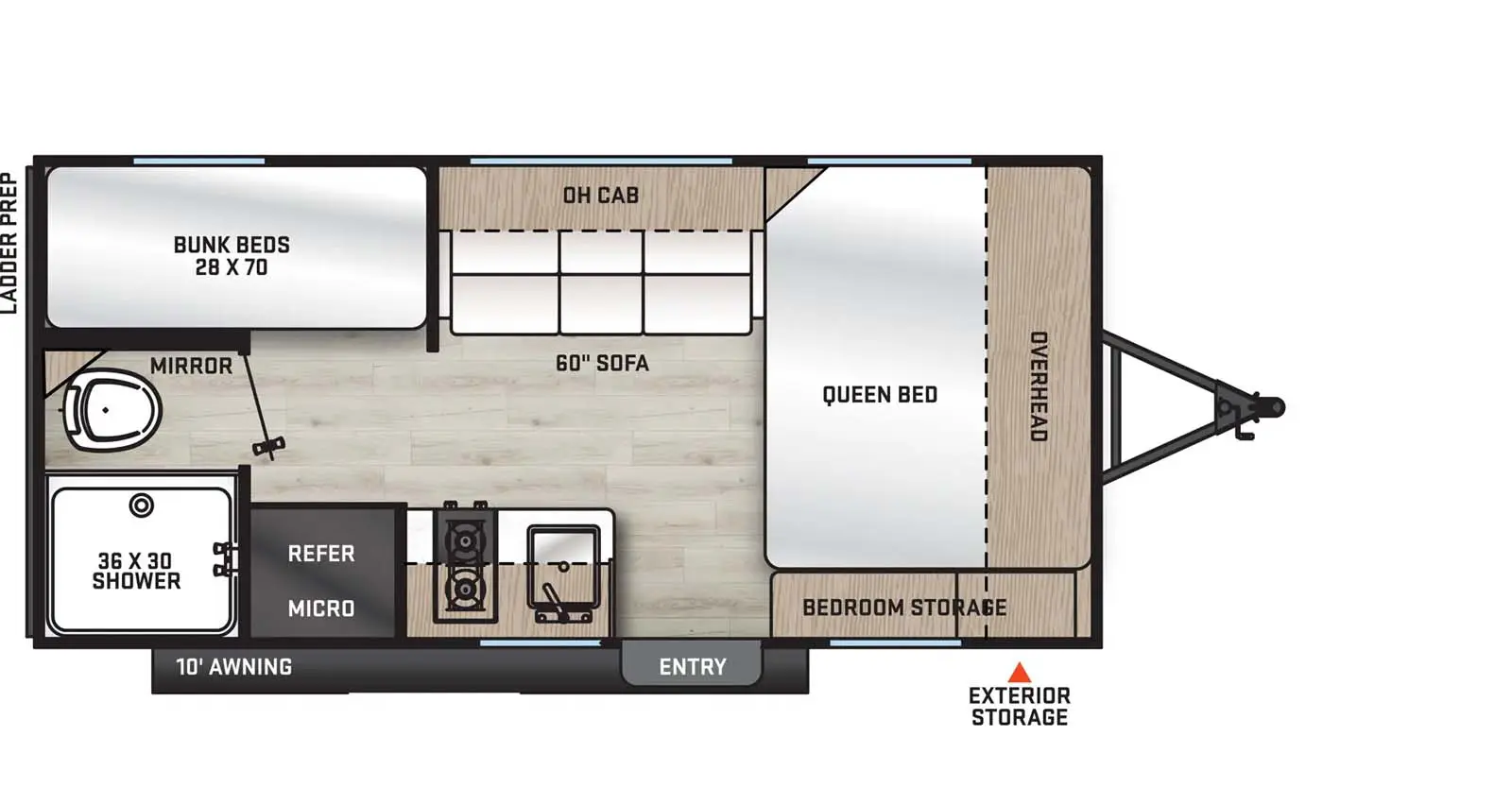 164BHX Floorplan Image